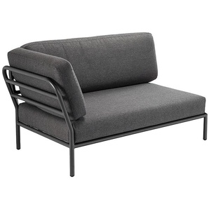 Loungeelement Level Houe Gestell dunkelgrau, Polster grau, Designer Henrik Pedersen, 82x140x95 cm