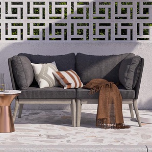 Loungegruppe 2-teilig 148 x 78 x 74cm Grau