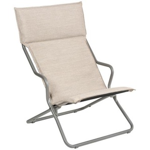 Lounger Ancône Lafuma Polster Hedona latte braun, 94x66x71 cm