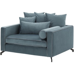 bobb Loungesessel  Chilly ¦ türkis/petrol ¦ Maße (cm): B: 135 H: 88 T: 125