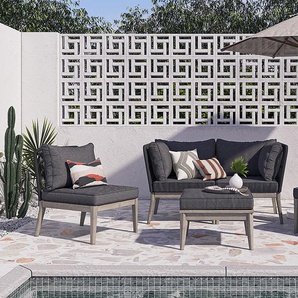 Loungesessel 62 x 78 x 74cm Grau