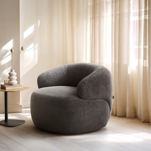 Loungesessel Nova 88x88 cm Bouclé Soft Schlamm, Cocktailsessel