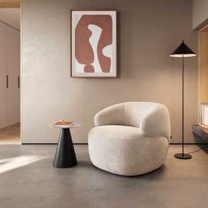 Loungesessel Nova 88x88 cm Cord Beige, Cocktailsessel