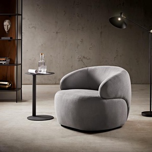 Loungesessel Nova 88x88 cm Mikrofaser Grau, Cocktailsessel