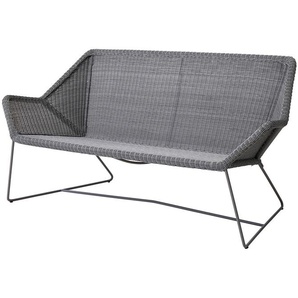 Loungesofa Breeze Cane-line hellgrau, Designer Christina Strand, Niels Hvass, 78x154x76 cm