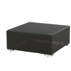 Loungetisch mit Glasplatte Casablanca - grau - Materialmix - 73 cm - 31 cm - cm 73,0 | Möbel Kraft