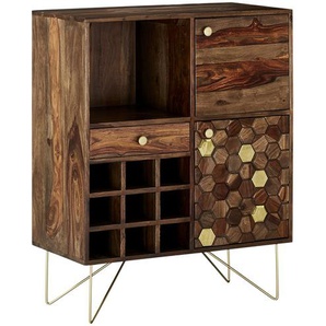 Love it Barschrank  Mitsu ¦ holzfarben ¦ Maße (cm): B: 80 H: 100 T: 40.0