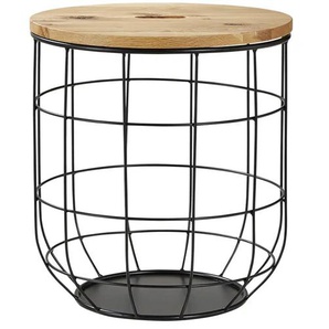 Love it Beistelltisch - schwarz - Materialmix - 50 cm - 45.0 | Möbel Kraft