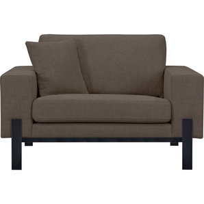 Loveseat OTTO PRODUCTS Enno Sessel Gr. Struktur fein recycelt, B/H/T: 128 cm x 86 cm x 88 cm, braun XXL Sessel Verschiedene Bezugsqualitäten: Baumwolle, recyceltes Polyester