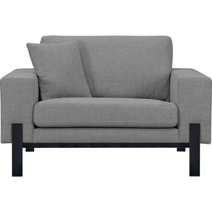 Loveseat OTTO PRODUCTS Enno Sessel Gr. Struktur fein recycelt, B/H/T: 128 cm x 86 cm x 88 cm, grau (anthrazit) XXL Sessel Verschiedene Bezugsqualitäten: Baumwolle, recyceltes Polyester
