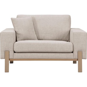 Loveseat OTTO PRODUCTS Hanne Sessel Gr. Struktur fein recycelt, B/H/T: 128 cm x 86 cm x 88 cm, beige XXL Sessel Sofas Verschiedene Bezugsqualitäten: Baumwolle, recyceltes Polyester