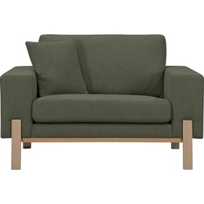 Loveseat OTTO PRODUCTS Hanne Sessel Gr. Struktur fein recycelt, B/H/T: 128 cm x 86 cm x 88 cm, grün XXL Sessel Sofas Verschiedene Bezugsqualitäten: Baumwolle, recyceltes Polyester