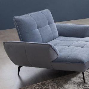 Loveseat Ticona, blau, hellgrau, inkl. Rückenneigung