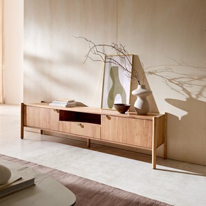 Lowboard Caius 175 cm Akazie Aura 2 Türen 1 Schublade 1 Fach, Lowboards