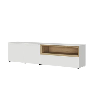 Content Lowboard Case - weiß - Materialmix - 241 cm - 62 cm - cm 49,0 | Möbel Kraft