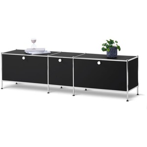 Lowboard »CN3« mit 3 Klappen, schwarz