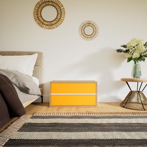 Lowboard Gelb - Designer-TV-Board: Schubladen in Gelb - Hochwertige Materialien - 77 x 41 x 34 cm, Komplett anpassbar