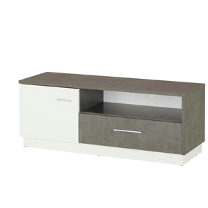 Lowboard - grau - Materialmix - 133 cm - 52 cm - cm 44,0 | Möbel Kraft