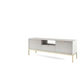 Lowboard - grau - Materialmix - 154 cm - 56 cm | Möbel Kraft