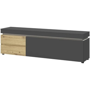 Lowboard - grau - Materialmix - 181 cm - 57 cm - cm 48,0 | Möbel Kraft