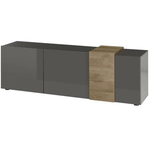 Lowboard - grau - Materialmix - 181 cm - 59 cm - cm 44,0 | Möbel Kraft