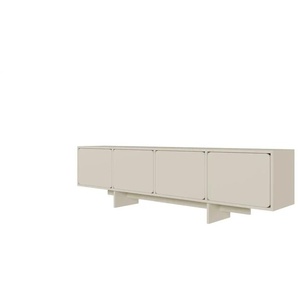 Lowboard - beige - Materialmix - 200 cm - 55 cm - cm 35,0 | Möbel Kraft