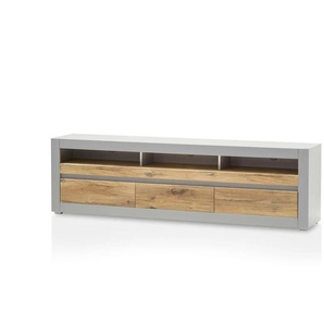 Lowboard - grau - Materialmix - 217 cm - 42 cm | Möbel Kraft