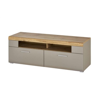 Lowboard groß - grau - Materialmix - 140 cm - 51 cm - cm 47,0 | Möbel Kraft
