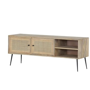 Lowboard - holzfarben - Materialmix - 140 cm - 55 cm - cm 42,0 | Möbel Kraft