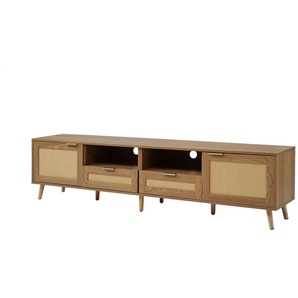 Lowboard - holzfarben - Materialmix - 200 cm - 49 cm | Möbel Kraft