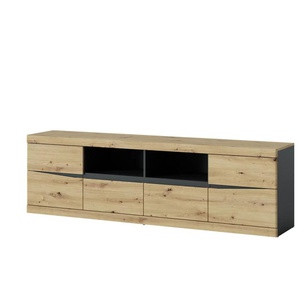 Lowboard - holzfarben - Materialmix - 200 cm - 60 cm - cm 39,9 | Möbel Kraft