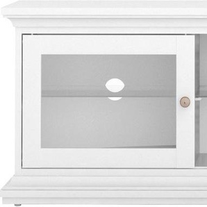 Lowboard HOME AFFAIRE Paris Sideboards Gr. B/H/T: 149 cm x 51 cm x 42 cm, weiß Lowboards mit 2 Glastüren und zwei Fächern, Glasplatte, Breite 149,4 cm
