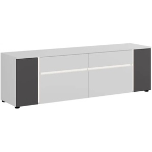 Lowboard INOSIGN Gravit Sideboards Gr. B/H/T: 170 cm x 51 cm x 41 cm, 2, weiß (weiß, grau) Lowboards Breite ca. 170 cm