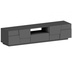 Lowboard INOSIGN Pongo Sideboards Gr. B/H/T: 220 cm x 46 cm x 44,2 cm, 1, schwarz (anthrazit matt) Lowboards