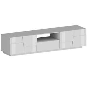Lowboard INOSIGN Pongo Sideboards Gr. B/H/T: 220 cm x 46 cm x 44,2 cm, 1, weiß (weiß hochglanz) Lowboards