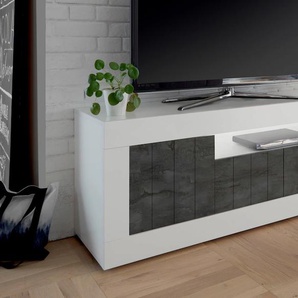 Lowboard INOSIGN Urbino Sideboards schwarz-weiß (weiß hochglanz, schieferfarben) Lowboards Breite 138 cm