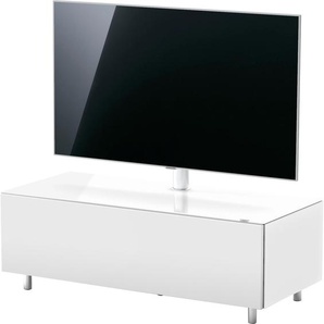 Lowboard JUST BY SPECTRAL Just Racks Sideboards Gr. B/H/T: 111 cm x 38 cm x 48 cm, TV - Paket, weiß Lowboards