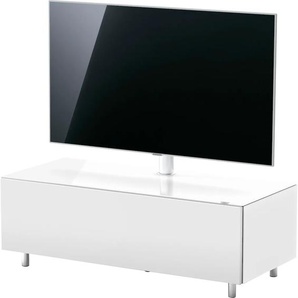 Lowboard JUST BY SPECTRAL Just Racks Sideboards Gr. B/H/T: 111 cm x 38 cm x 48 cm, TV - Paket, weiß Lowboards JRL 1100T, Breite 111 cm, wahlweise mit Basis- oder TV-Paket