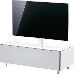 Lowboard JUST BY SPECTRAL Just Racks Sideboards Gr. B/H/T: 111 cm x 38 cm x 48 cm, TV - Paket, weiß Lowboards JRL1104T, Breite 111 cm, wahlweise mit Basis- oder TV-Paket