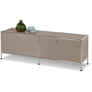 Lowboard Metall »CN3« mit 2 Klappen, taupe