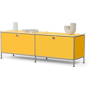 Lowboard Metall »CN3« mit 2 Klappenfächern, gelb