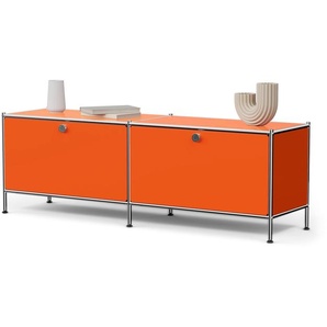 Lowboard Metall »CN3« mit 2 Klappenfächern, orange