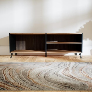 Lowboard Nussbaum - Designer-TV-Board: Hochwertige Qualität, einzigartiges Design - 151 x 52 x 47 cm, Komplett anpassbar