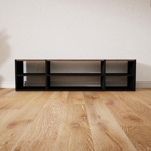 Lowboard Schwarz - Designer-TV-Board: Hochwertige Qualität, einzigartiges Design - 154 x 40 x 34 cm, Komplett anpassbar