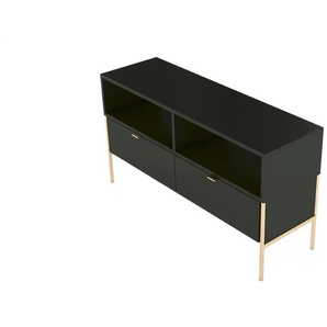 Lowboard  Polka ¦ schwarz ¦ Maße (cm): B: 120 H: 65