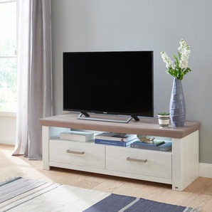 Lowboard SET ONE BY MUSTERRING york Sideboards Gr. B/H/T: 140 cm x 47 cm x 51 cm, 2, beige (pino aurelio, eiche nelson) Lowboards Typ 31, Breite 140 cm