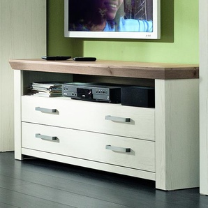 Lowboard SET ONE BY MUSTERRING york Sideboards Gr. B/H/T: 140 cm x 63 cm x 51 cm, 2, beige (pino aurelio, eiche nelson) Lowboards Typ 32, Breite 140 cm