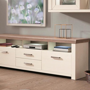 Lowboard SET ONE BY MUSTERRING york Sideboards Gr. B/H/T: 200 cm x 63 cm x 51 cm, 4, beige (pino aurelio, eiche nelson) Lowboards Typ 35, Breite 200 cm