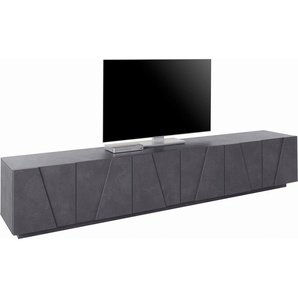 Lowboard INOSIGN PING Sideboards Gr. B/H/T: 243 cm x 46 cm x 44 cm, grau (zement) Lowboards Sideboards Breite 243,8 cm