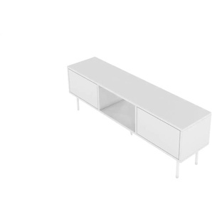 Lowboard - weiß - Materialmix - 130 cm - 45 cm | Möbel Kraft